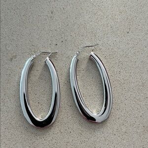 Elegant Silver Hoop Earrings